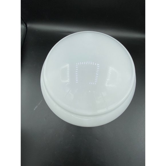 Vintage Art Deco White Glass Ceiling Globe, Light Shade Domed 11" Diameter - Picture 13 of 14